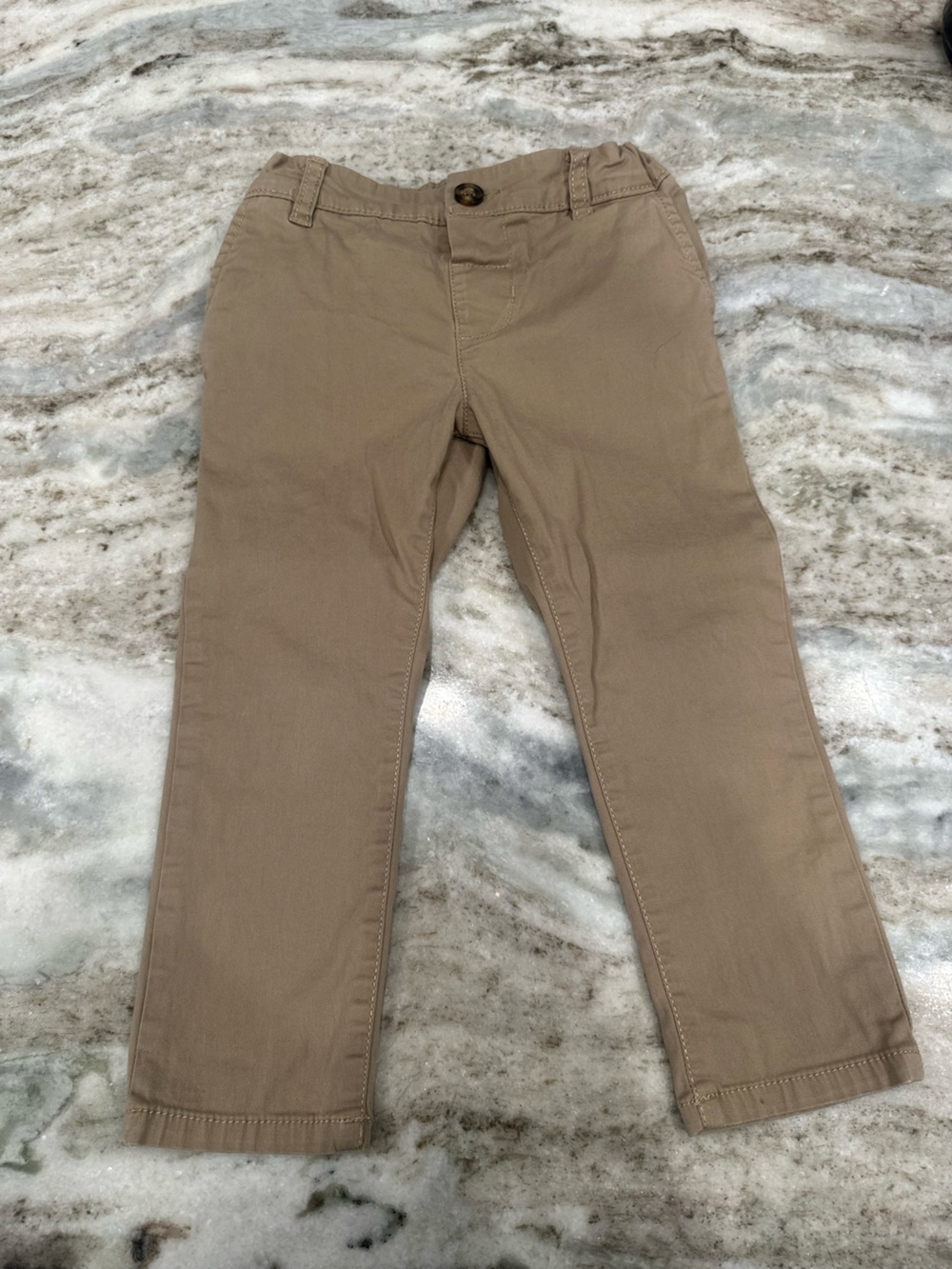 Men's Chino Pants in Khaki - Slim Casual Trousers